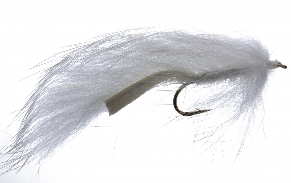 The Essential Fly White Zonker Fishing Fly